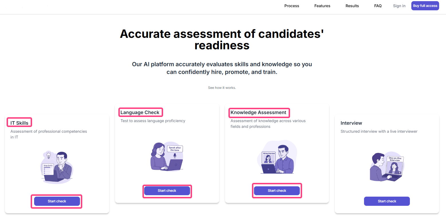 Knowledge Check card on the Welcome page